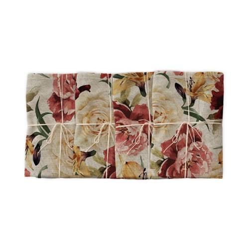 Set 4 servetele textile Really Nice Things Roses - latime 40 cm
