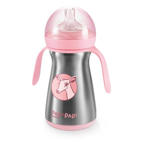 Sticla termo roz din otel inoxidabil pentru copii 0 - 2 l Papu Papi - Tescoma