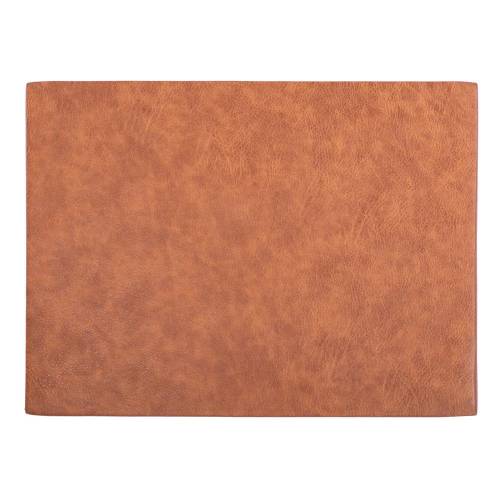 Suport farfurie din imitatie de piele ZicZac Troja Rectangle - 33 x 45 cm - portocaliu - maro