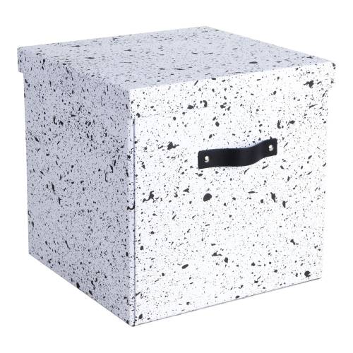 Cutie de depozitare Bigso Box of Sweden Logan - negru-alb