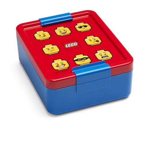 Cutie pentru gustare cu capac rosu LEGO(r) Iconic - albastru