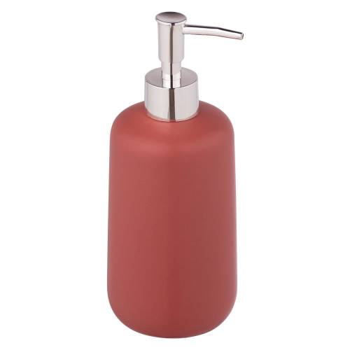 Dozator de sapun lichid rosu din ceramica 05 l Olinda - Allstar