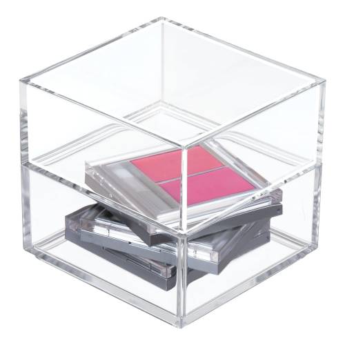 Organizator transparent stivuibil iDesign Clarity - 10 x 10 cm