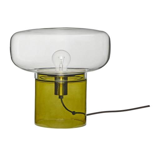 Lampa de masa din sticla verde Crave - Hubsch