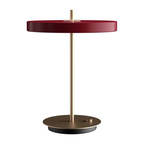 Veioza burgundy LED cu intensitate reglabila cu abajur din metal (inaltime 41 - 5 cm) Asteria Table - UMAGE