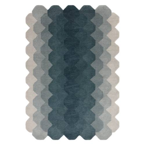 Covor albastru din lana 120x170 cm Hive - Asiatic Carpets