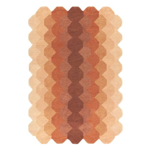 Covor caramiziu din lana 120x170 cm Hive - Asiatic Carpets