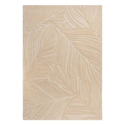 Covor din lana Flair Rugs Lino Leaf - 160 x 230 cm - bej