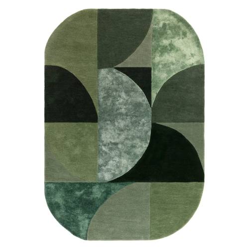 Covor verde inchis din lana 160x230 cm Forest - Asiatic Carpets