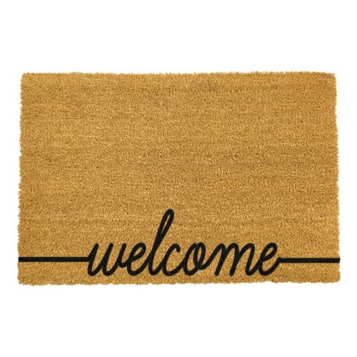 Covoras intrare din fibre de cocos Artsy Doormats Welcome Scribbled - 40 x 60 cm