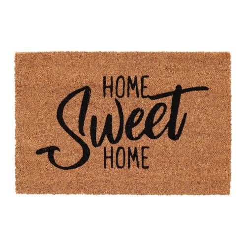 Covoras de intrare din fibre de nuca de cocos 40x60 cm Home Sweet Home - Esschert Design