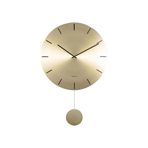 Ceas de perete Karlsson Impressive - o 47 cm - auriu