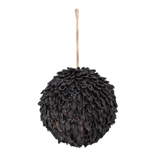 Ornament negru suspendat de Craciun Bloomingville Pavana