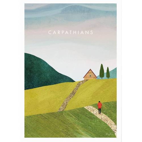 Poster 30x40 cm Carpathians - Travelposter