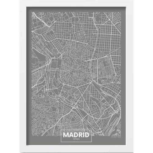 Poster cu rama 40x55 cm Madrid - Wallity