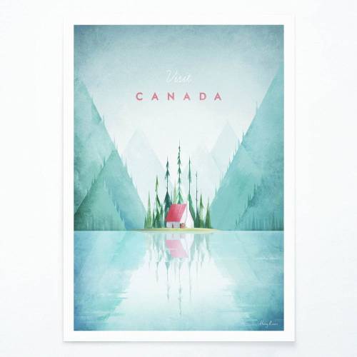 Poster Travelposter Canada - 30 x 40 cm