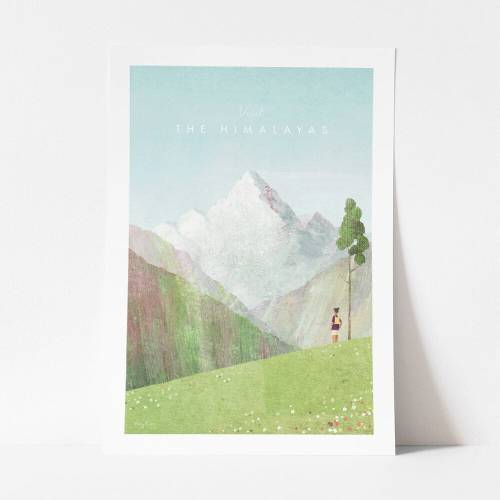Poster Travelposter Himalayas - 30 x 40 cm