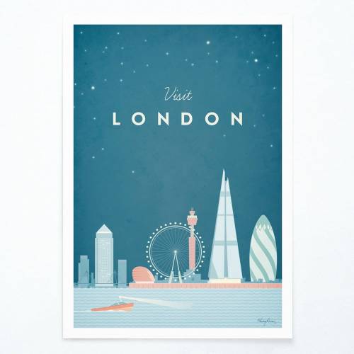 Poster Travelposter London - 30 x 40 cm