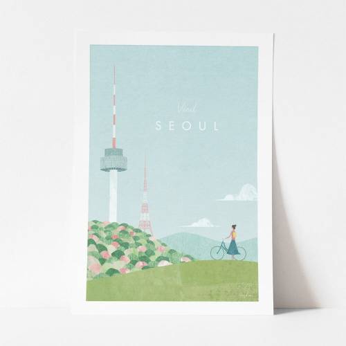 Poster Travelposter Seoul - 30 x 40 cm
