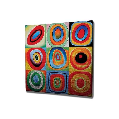 Reproducere tablou pe panza Kandinsky - 45 x 45 cm