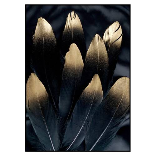 Tablou 30x40 cm Golden Feather - Malerifabrikken