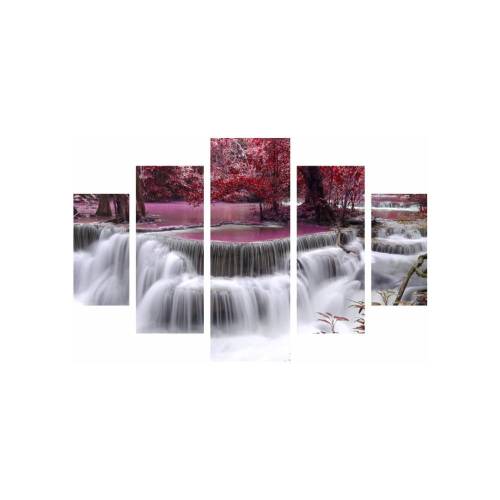 Tablou din mai multe piese Waterfall - 92 x 56 cm
