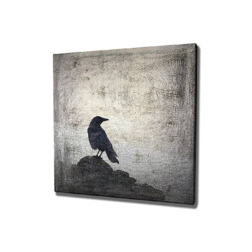 Tablou pe panza Black Bird - 45 x 45 cm