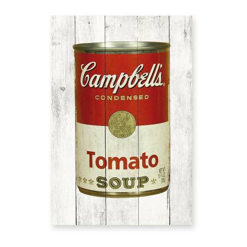 Tablou de perete din lemn de pin Really Nice Things Tomato Soup - 40 x 60 cm