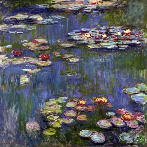 Tablou - reproducere 50x50 cm Water Lilies - Claude Monet - Fedkolor