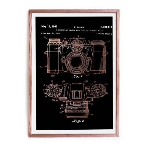 Tablou/poster inramat Really Nice Things Camera - 40 x 60 cm