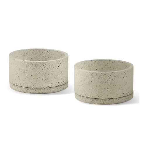 Ghivece 2 buc din beton o 30 cm Terrazzo - Bonami Selection
