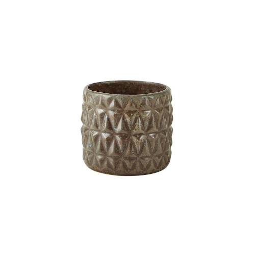 Ghiveci din gresie ceramica Villa Collection - o 12 - 5 cm - gri