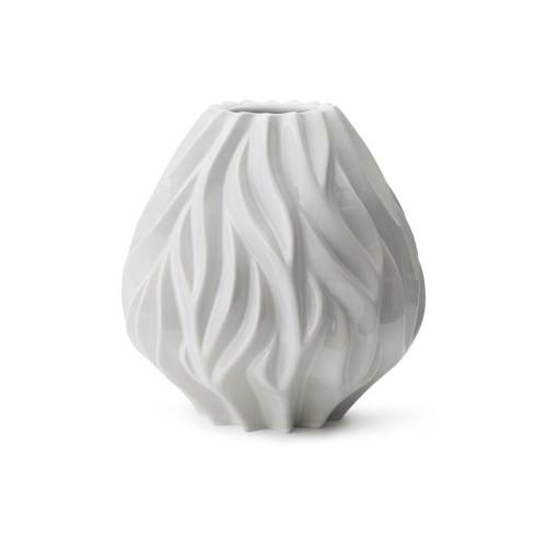 Vaza din portelan Morso Flame - inaltime 23 cm - alb
