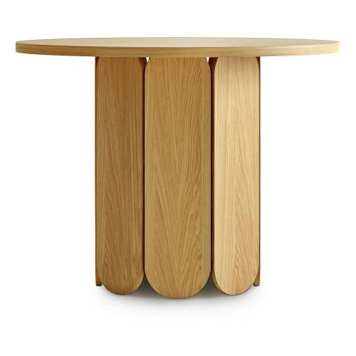 Masa dining cu aspect de lemn de stejar Woodman Soft - o 98 cm