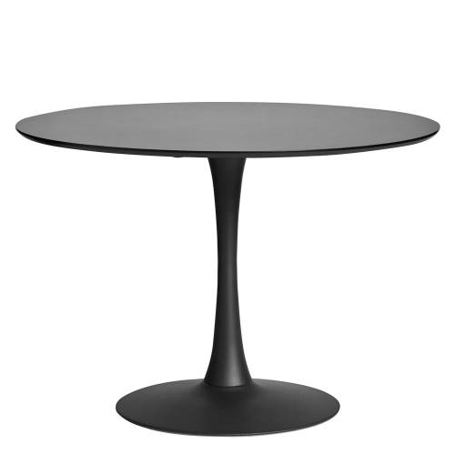Masa rotunda pentru dining Marckeric Oda - o 110 cm - negru