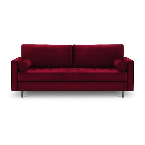 Canapea din catifea Milo Casa Santo - 219 cm - rosu