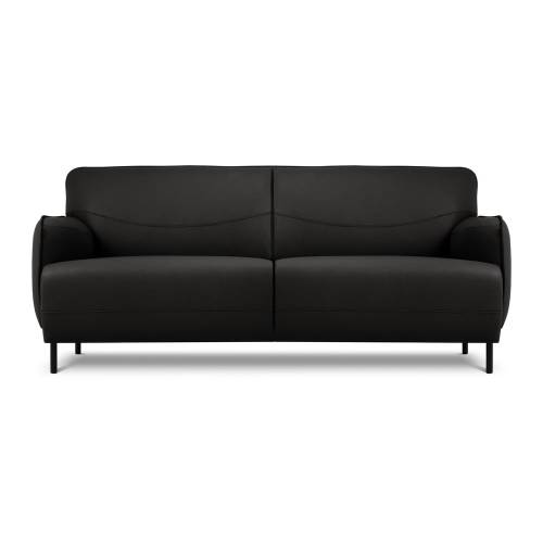Canapea din piele Windsor & Co Sofas Neso - 175 x 90 cm - negru