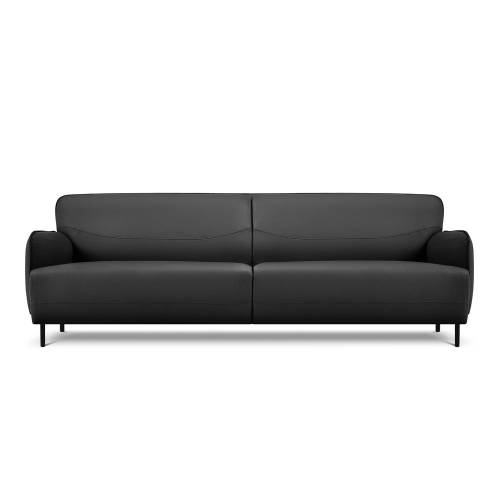 Canapea din piele Windsor & Co Sofas Neso - 235 x 90 cm - gri inchis