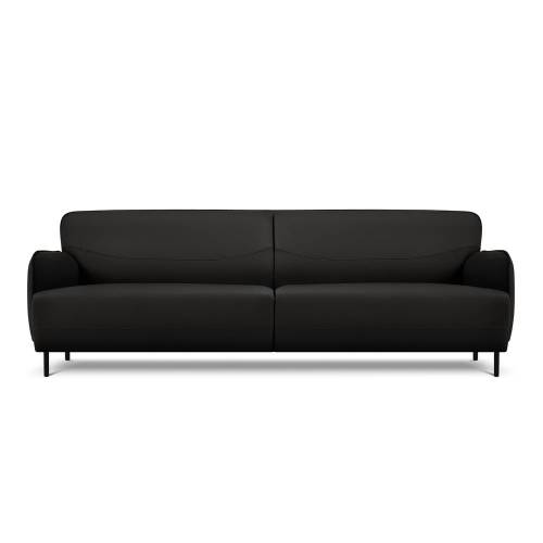 Canapea din piele Windsor & Co Sofas Neso - 235 x 90 cm - negru