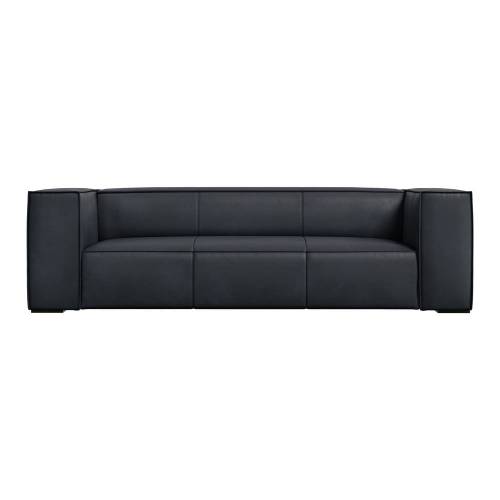 Canapea neagra cu tapiterie din piele 227 cm Madame - Windsor & Co Sofas