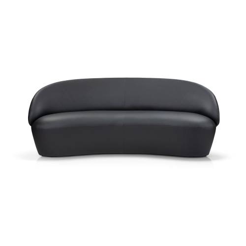 Canapea cu tapiterie din piele EMKO Naive - 162 cm - negru