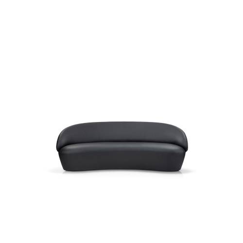Canapea cu tapiterie din piele EMKO Naive - 214 cm - negru
