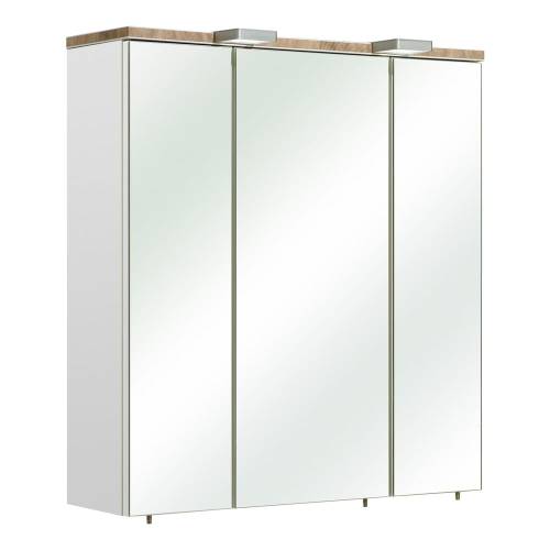 Dulap de baie suspendat alb cu oglinda 65x70 cm Set 923 - Pelipal