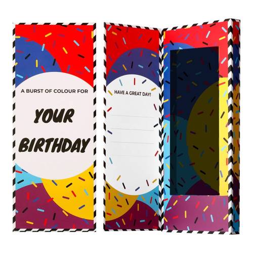 Cutie de cadou pentru sosete Ballonet Socks Happy Birthday Socks Card