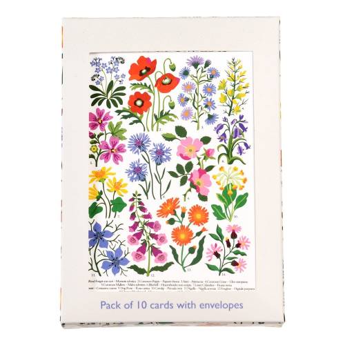Carti postale in set de 10 Wild Flowers - Rex London