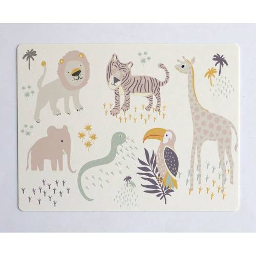 Suport de farfurie bej The Wild Hug Africa - 55 x 35 cm