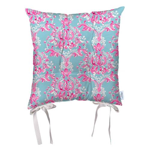 Perna din microfibra pentru scaun Mike & Co NEW YORK Butterflies Pattern - 36 x 36 cm - albastru-roz