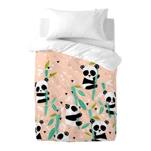 Lenjerie de pat din bumbac pentru copii Moshi Moshi Panda Garden - 100 x 120 cm