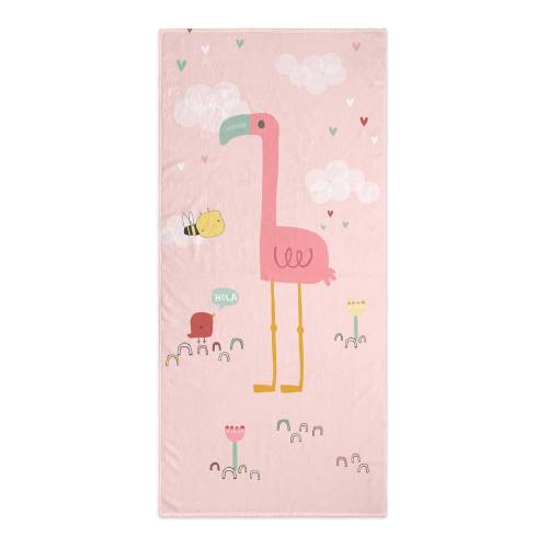 Prosop pentru copii roz deschis 150x70 cm Hola - Moshi Moshi