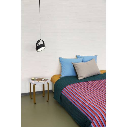 Cuvertura de pat din bumbac verde si mov pentru pat dublu 260x260 cm Twist - Hubsch